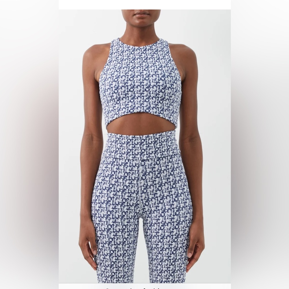The upside jacquard crop top and legging set